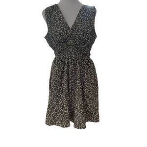 GAP Green and White Floral Dress Size S